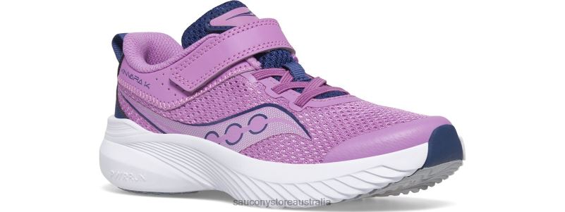 Saucony Kids Kinvara 14 A/C Sneaker 8460X1021 Grape/Indigo