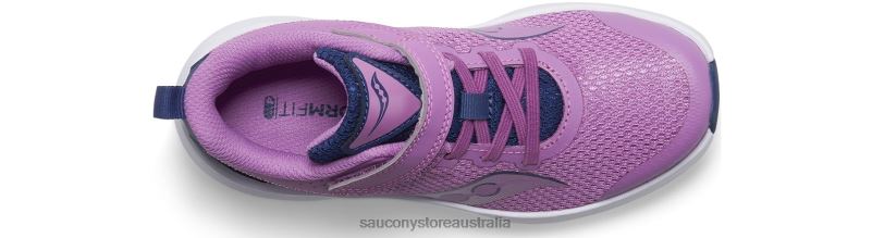Saucony Kids Kinvara 14 A/C Sneaker 8460X1021 Grape/Indigo