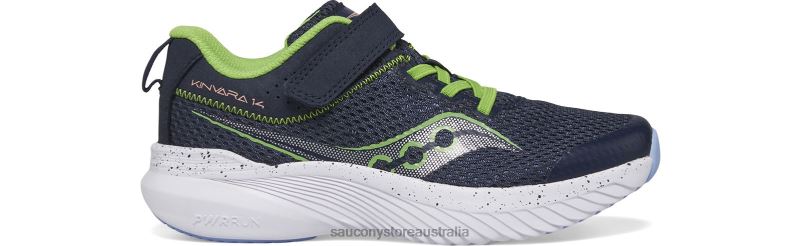 Saucony Kids Kinvara 14 A/C Sneaker 8460X1022 Navy/Green