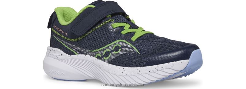 Saucony Kids Kinvara 14 A/C Sneaker 8460X1022 Navy/Green