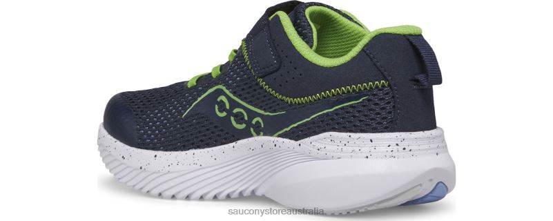 Saucony Kids Kinvara 14 A/C Sneaker 8460X1022 Navy/Green