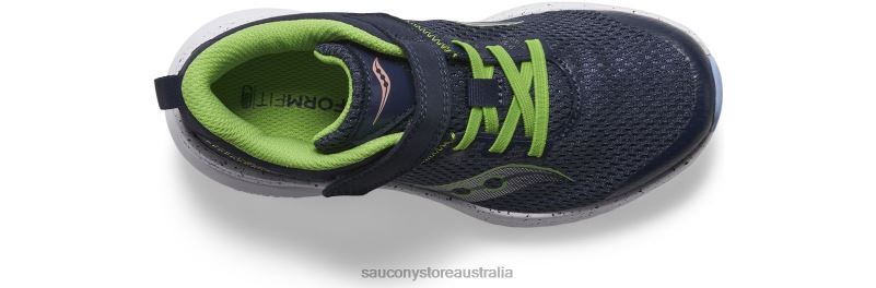 Saucony Kids Kinvara 14 A/C Sneaker 8460X1022 Navy/Green