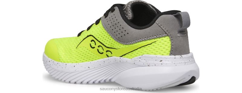 Saucony Kids Kinvara 14 Sneaker 8460X1001 Citron/Grey