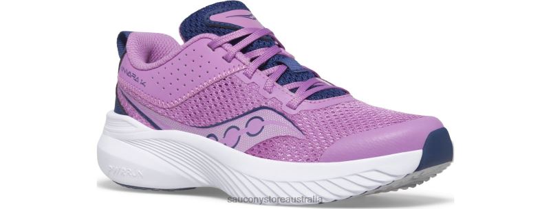 Saucony Kids Kinvara 14 Sneaker 8460X1002 Grape/Indigo