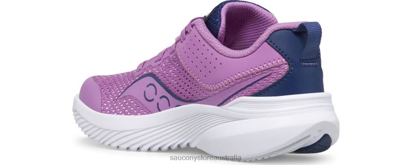 Saucony Kids Kinvara 14 Sneaker 8460X1002 Grape/Indigo