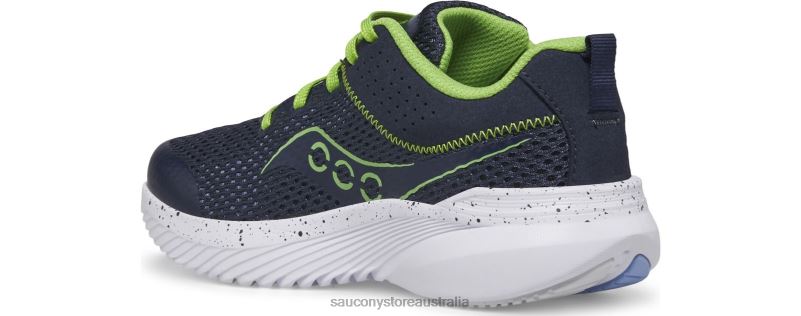 Saucony Kids Kinvara 14 Sneaker 8460X999 Navy/Green