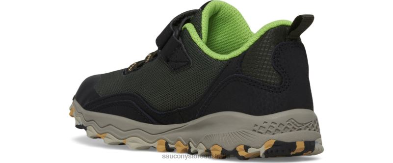 Saucony Kids Peregrine 12 Shield A/C Sneaker 8460X880 Black/Slime