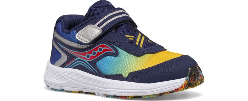Saucony Kids Ride 10 Jr. Sneaker 8460X957 Blue/Yellow