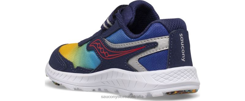 Saucony Kids Ride 10 Jr. Sneaker 8460X957 Blue/Yellow