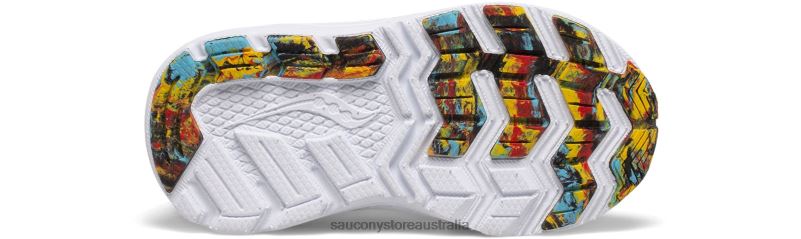 Saucony Kids Ride 10 Jr. Sneaker 8460X957 Blue/Yellow