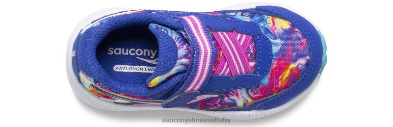 Saucony Kids Ride 10 Jr. Sneaker 8460X958 Blue Swirl