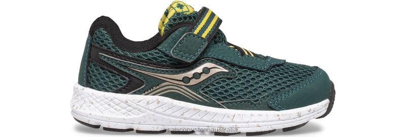 Saucony Kids Ride 10 Jr. Sneaker 8460X961 Green/Gold/Black