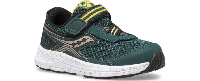 Saucony Kids Ride 10 Jr. Sneaker 8460X961 Green/Gold/Black