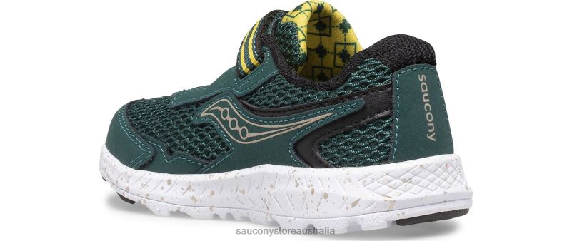 Saucony Kids Ride 10 Jr. Sneaker 8460X961 Green/Gold/Black