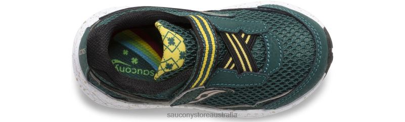 Saucony Kids Ride 10 Jr. Sneaker 8460X961 Green/Gold/Black