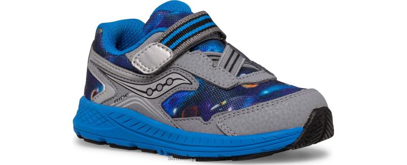 Saucony Kids Ride 10 Jr. Sneaker 8460X962 Grey/Blue/Space