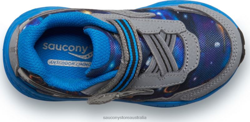 Saucony Kids Ride 10 Jr. Sneaker 8460X962 Grey/Blue/Space