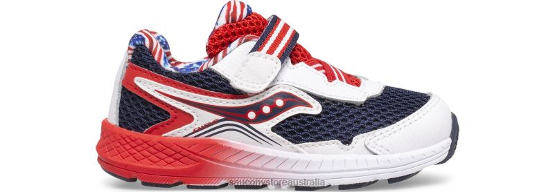 Saucony Kids Ride 10 Jr. Sneaker 8460X969 Red/White/Blue