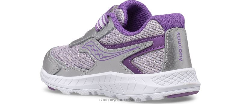 Saucony Kids Ride 10 Jr. Sneaker 8460X970 Silver/Purple