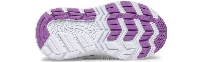 Saucony Kids Ride 10 Jr. Sneaker 8460X970 Silver/Purple