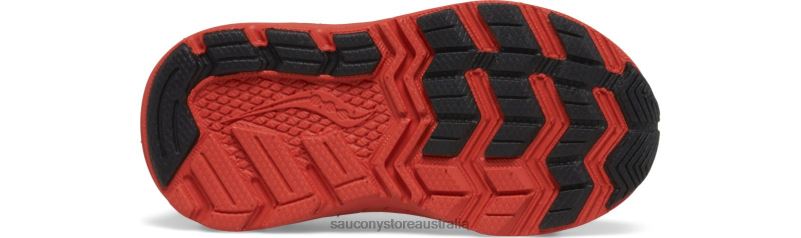 Saucony Kids Ride 10 Jr. Sneaker 8460X984 Neon/Black/Red