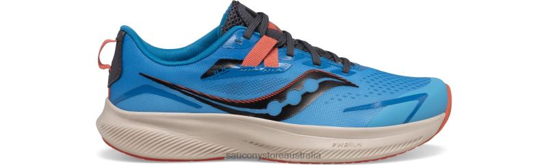 Saucony Kids Ride 15 Sneaker 8460X1036 Ocean