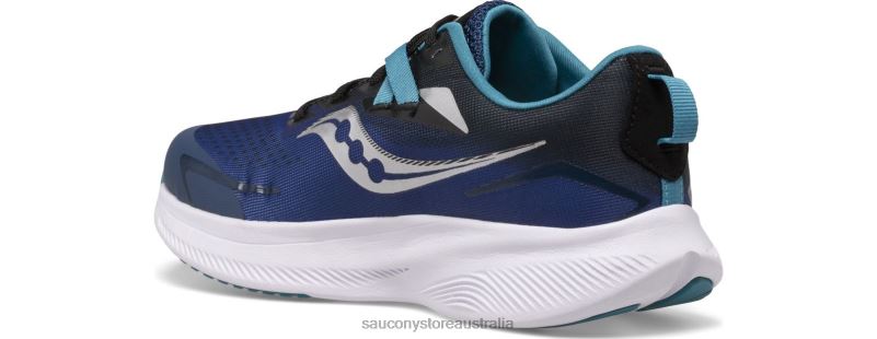 Saucony Kids Ride 15 Sneaker 8460X1038 Twilight/Black