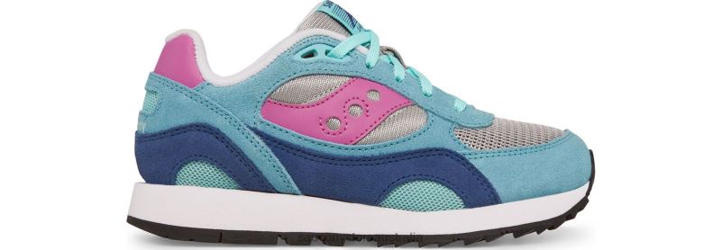 Saucony Kids Shadow 6000 Sneaker 8460X1025 Aqua/Berry