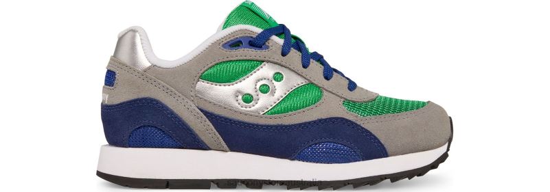 Saucony Kids Shadow 6000 Sneaker 8460X1028 Grey/Blue/Green