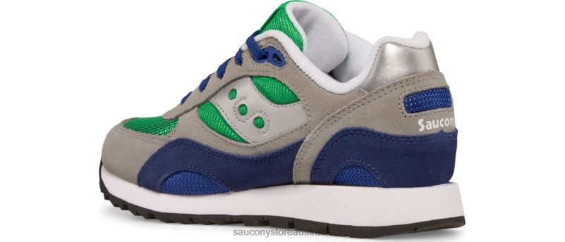 Saucony Kids Shadow 6000 Sneaker 8460X1028 Grey/Blue/Green