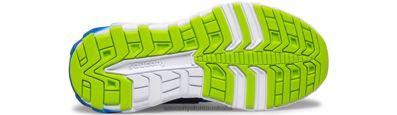 Saucony Kids Wind 2.0 A/C Sneaker 8460X870 Blue/Green