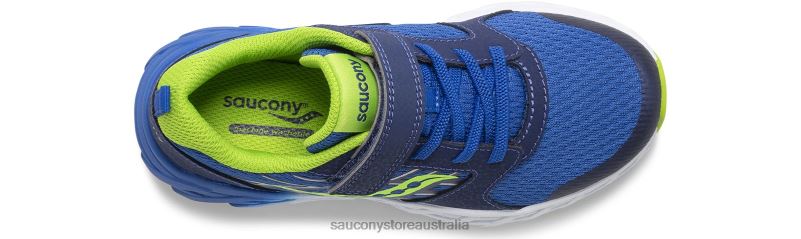 Saucony Kids Wind 2.0 A/C Sneaker 8460X870 Blue/Green