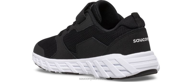 Saucony Kids Wind 2.0 A/C Sneaker 8460X871 Black/White