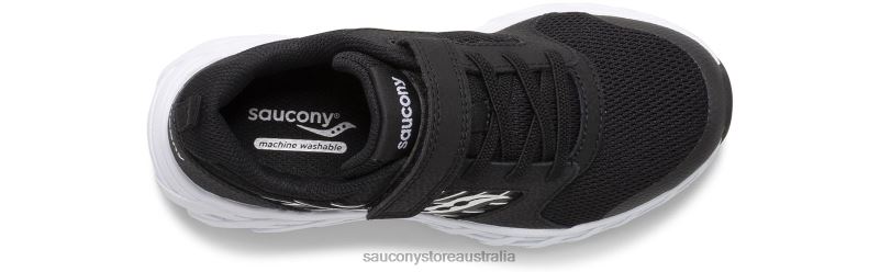 Saucony Kids Wind 2.0 A/C Sneaker 8460X871 Black/White