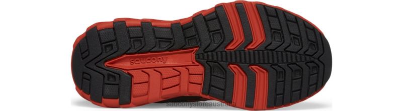 Saucony Kids Wind 2.0 A/C Sneaker 8460X875 Neon/Black/Red