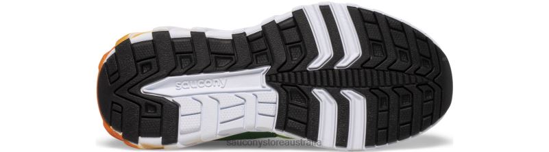 Saucony Kids Wind 2.0 Lace Sneaker 8460X938 Green/Orange