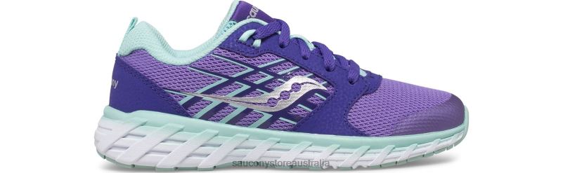 Saucony Kids Wind 2.0 Lace Sneaker 8460X944 Purple