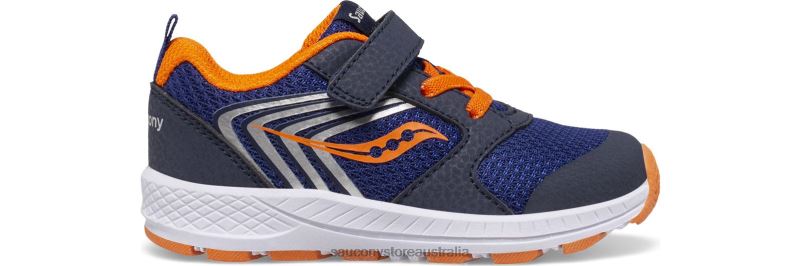Saucony Kids Wind FST Jr. Sneaker 8460X910 Navy/Orange