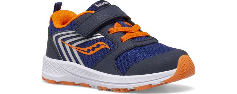 Saucony Kids Wind FST Jr. Sneaker 8460X910 Navy/Orange