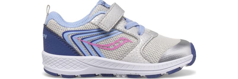 Saucony Kids Wind FST Jr. Sneaker 8460X911 Silver/Blue/Pink