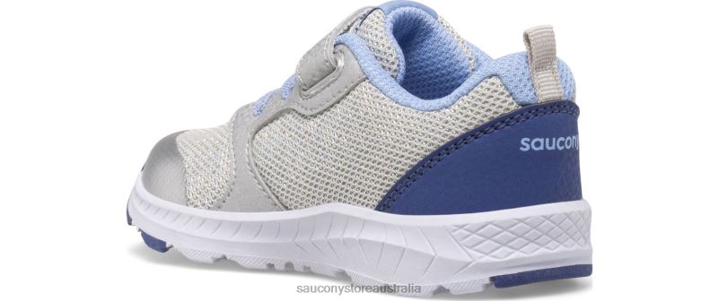 Saucony Kids Wind FST Jr. Sneaker 8460X911 Silver/Blue/Pink