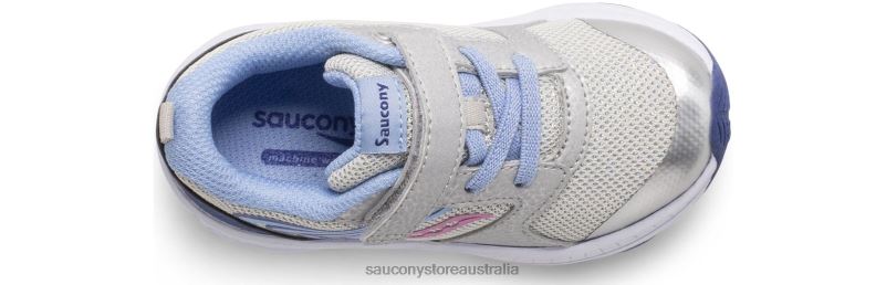Saucony Kids Wind FST Jr. Sneaker 8460X911 Silver/Blue/Pink