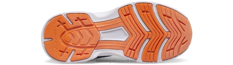 Saucony Kids Wind FST Lace Sneaker 8460X866 Navy/Orange