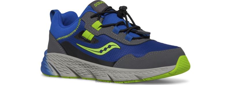 Saucony Kids Wind Shield 3.0 Sneaker 8460X1010 Blue/Green