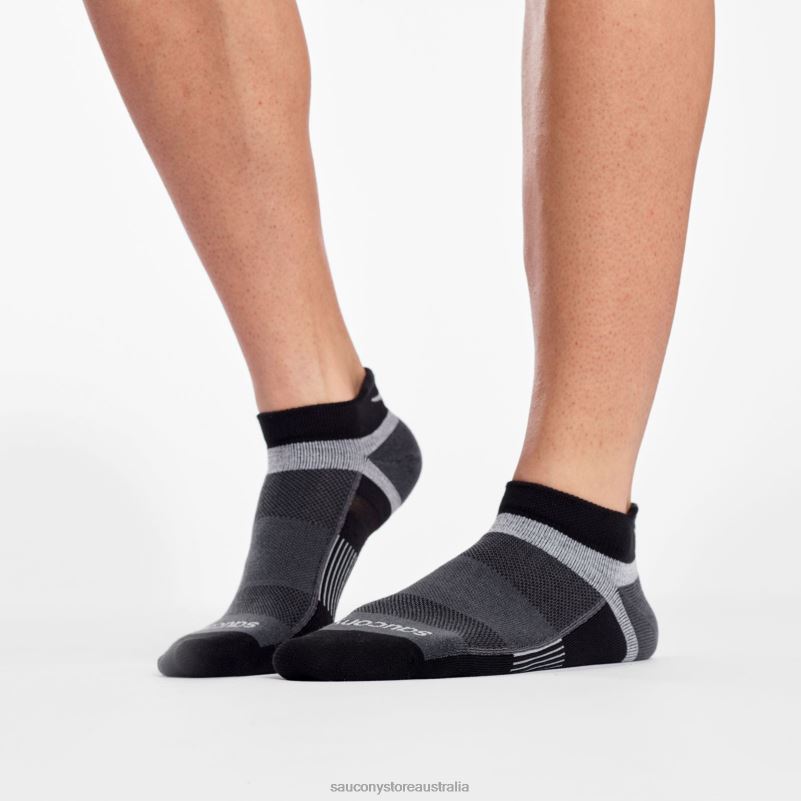 Saucony Men Inferno Liteweight 3-Pack Socks 8460X487 Black