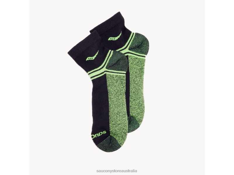 Saucony Men Inferno Quarter 3-Pack Socks 8460X483 Bright Future