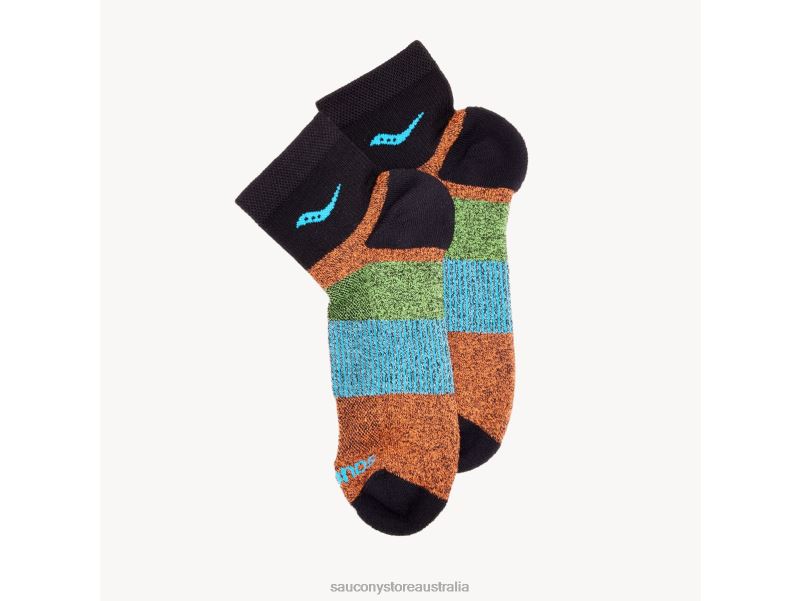 Saucony Men Inferno Quarter 3-Pack Socks 8460X483 Bright Future