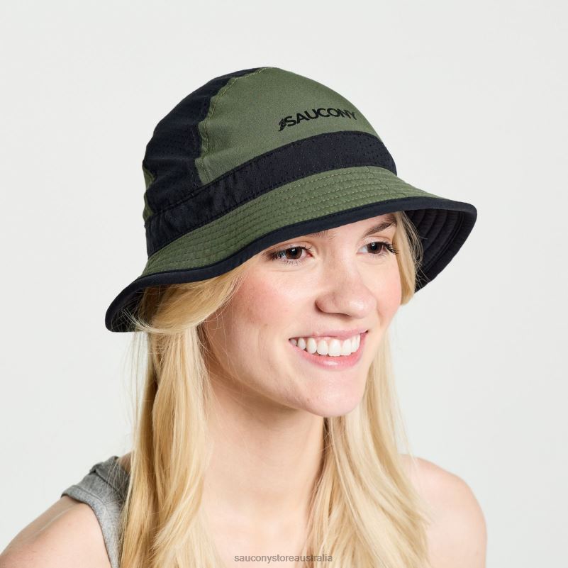 Saucony Men Outpace Bucket Hat 8460X434 Climbing Ivy