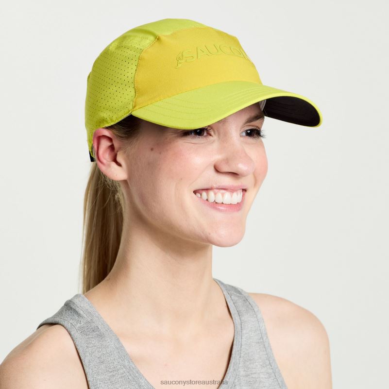 Saucony Men Outpace Hat 8460X448 Citron