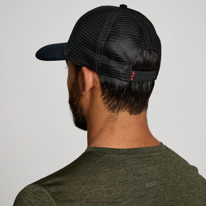 Saucony Men Trucker Hat 8460X461 Black Graphic